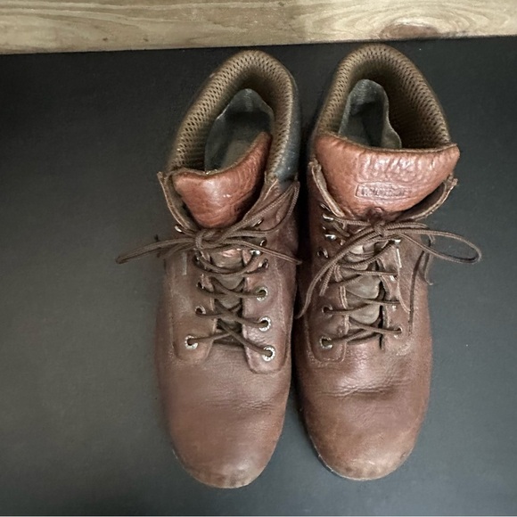 Wolverine Brown Leather Slip Resistant Mens Waterproof Work Boots‎ 13 EW *READ* - Picture 8 of 11